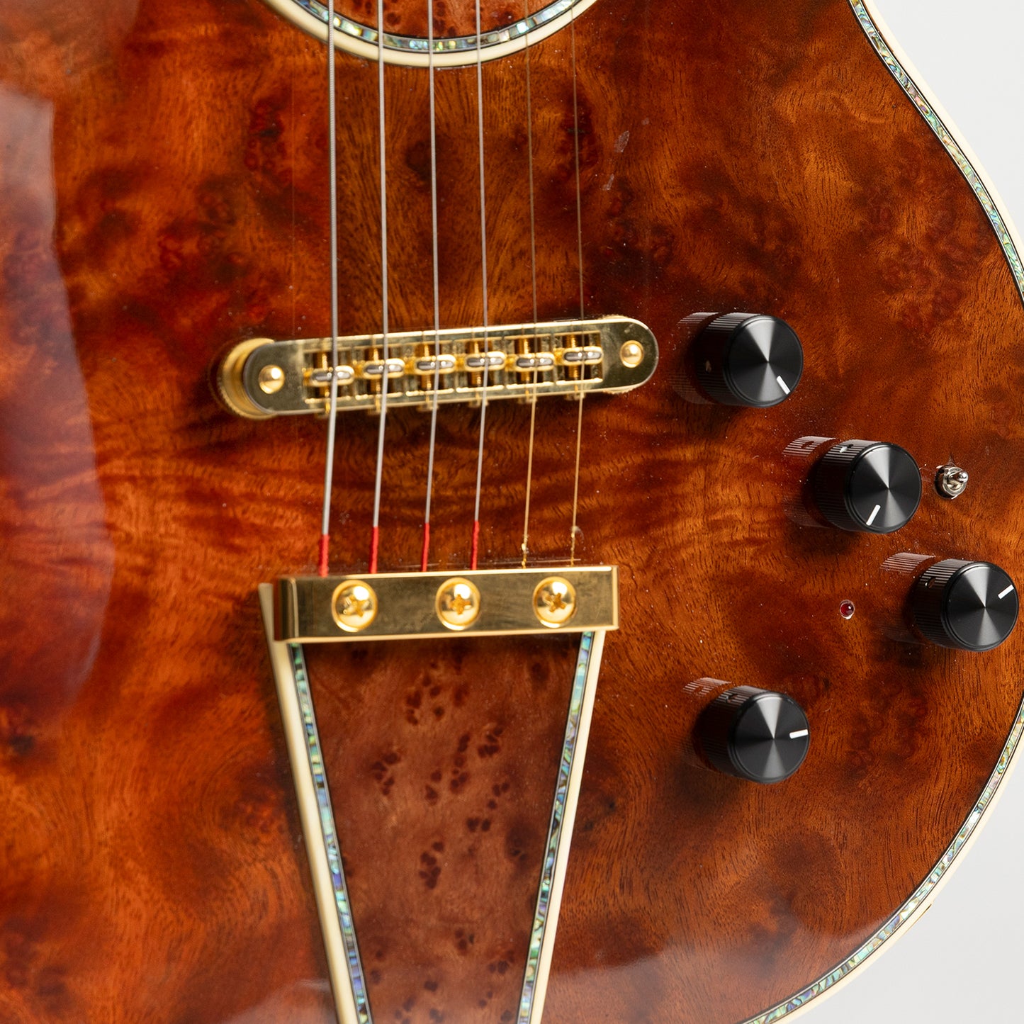 Rick Turner Model 1 Featherweight CP Deluxe Custom in Camphor Burl