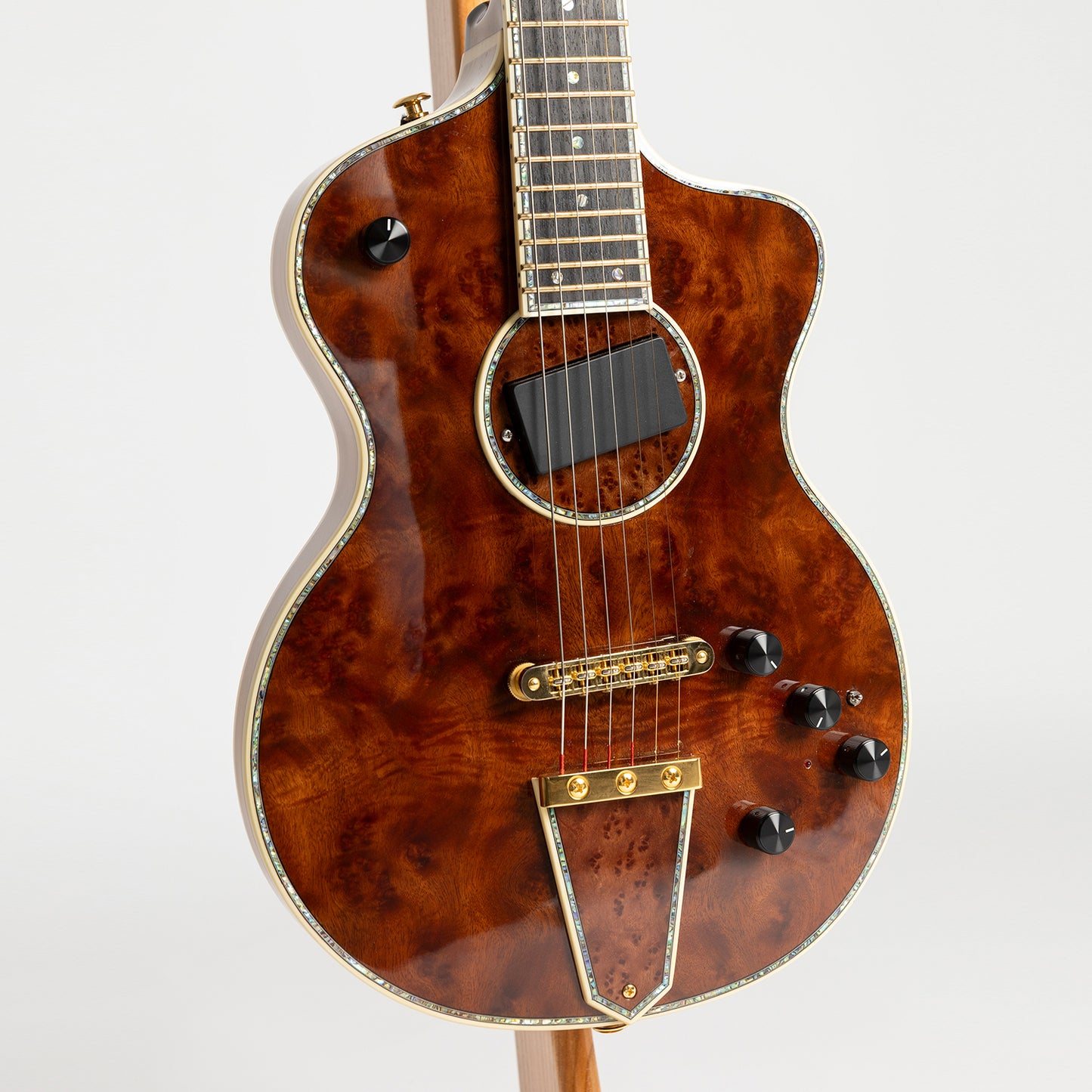 Rick Turner Model 1 Featherweight CP Deluxe Custom in Camphor Burl