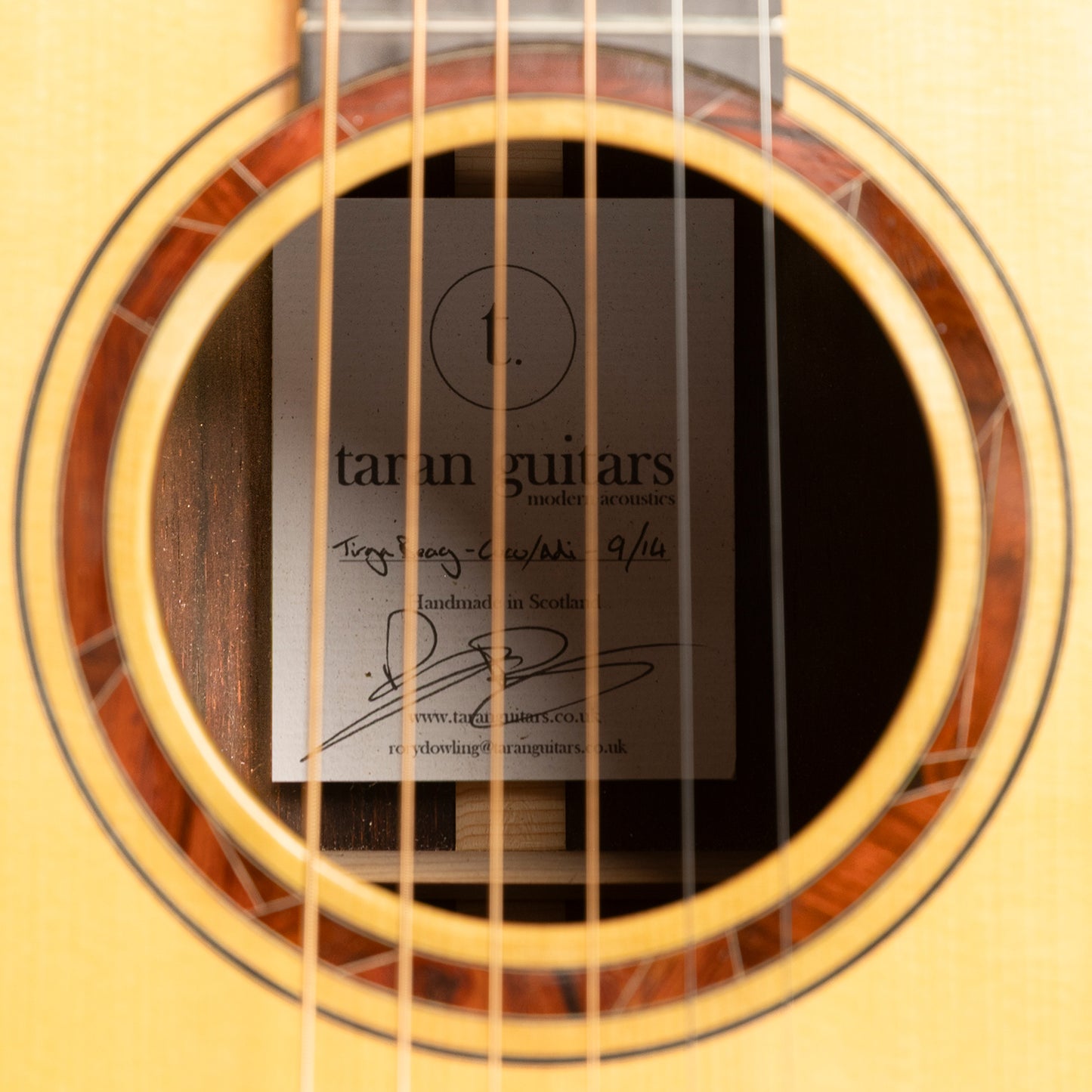 Taran Tirga Beag MkII in Cocobolo & Adirondack Spruce