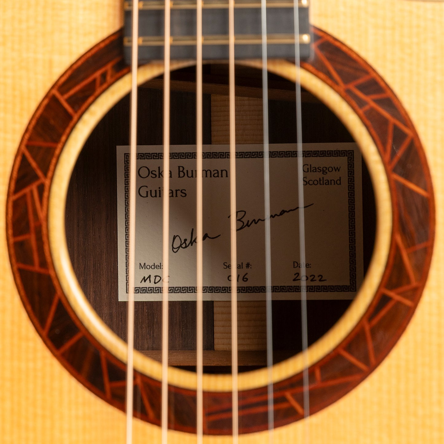 Oska Burman MDC in Indian Rosewood & Sitka Spruce