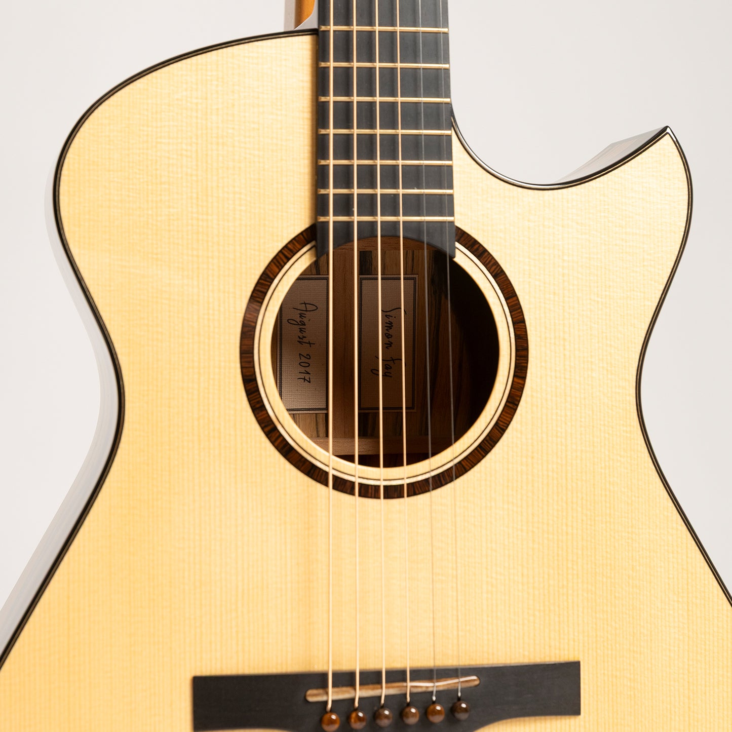 Simon Fay Model 1 in Mun Ebony & Master Grade Engelmann Spruce