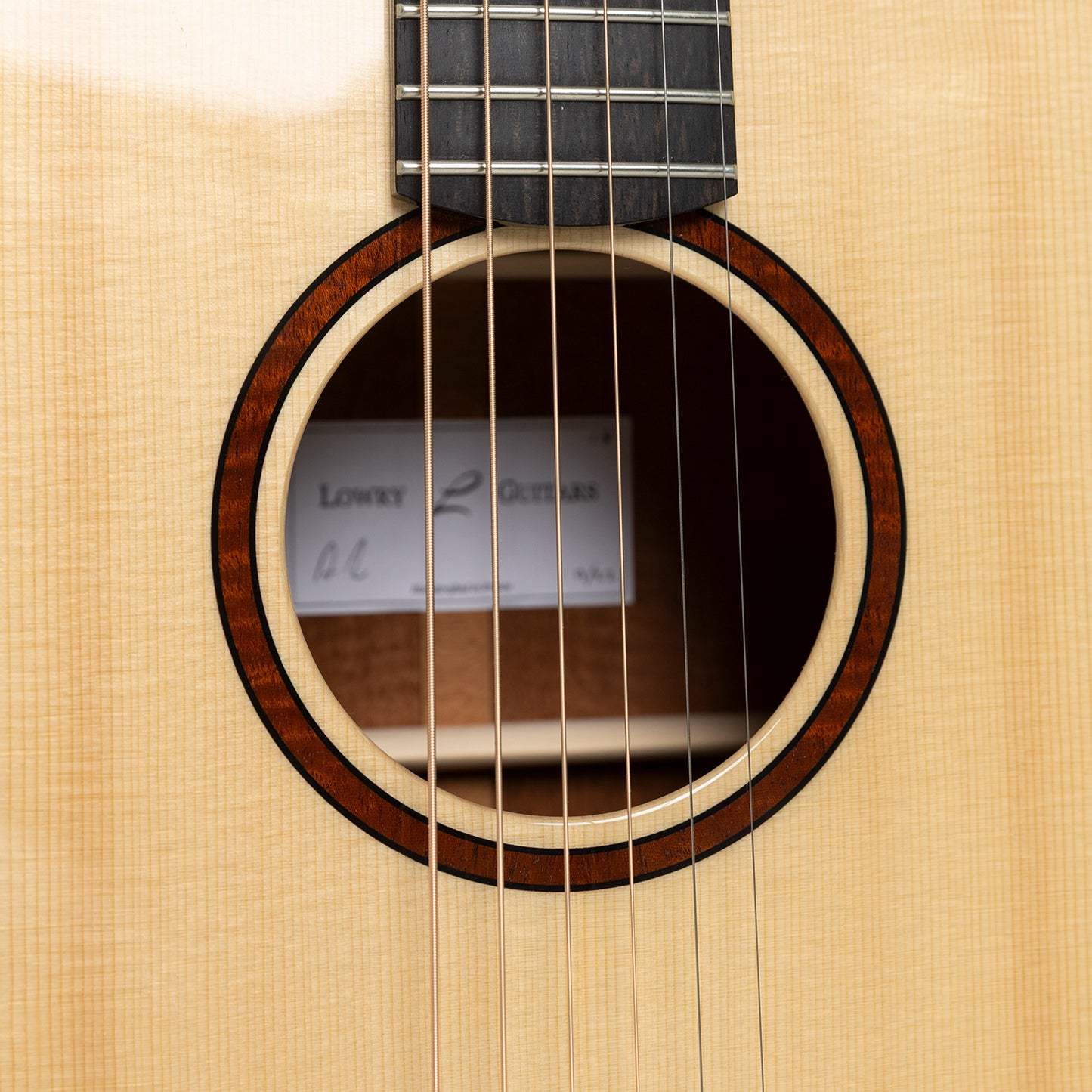 Lowry Braid in Fiddleback Mahogany & Swiss Spruce