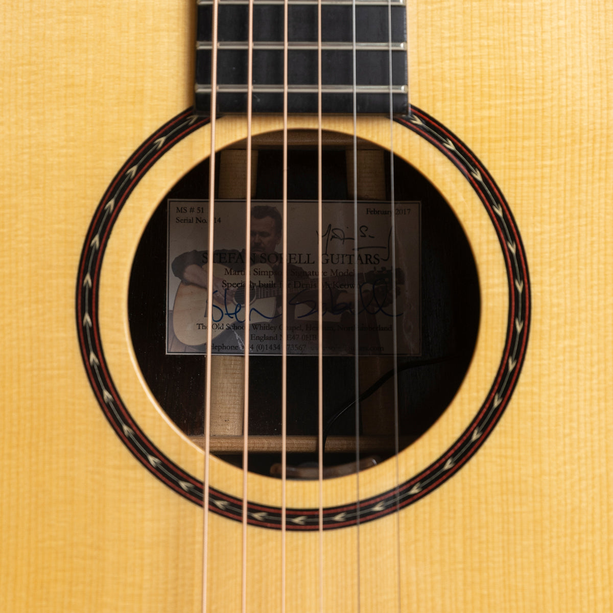 Stefan Sobell Martin Simpson Signature Model in Brazilian Rosewood & European Spruce