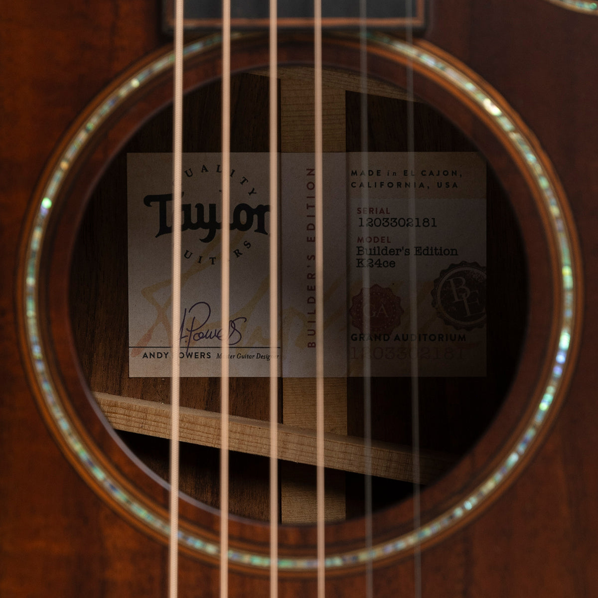 Taylor K24ce Builder's Edition in All-Koa